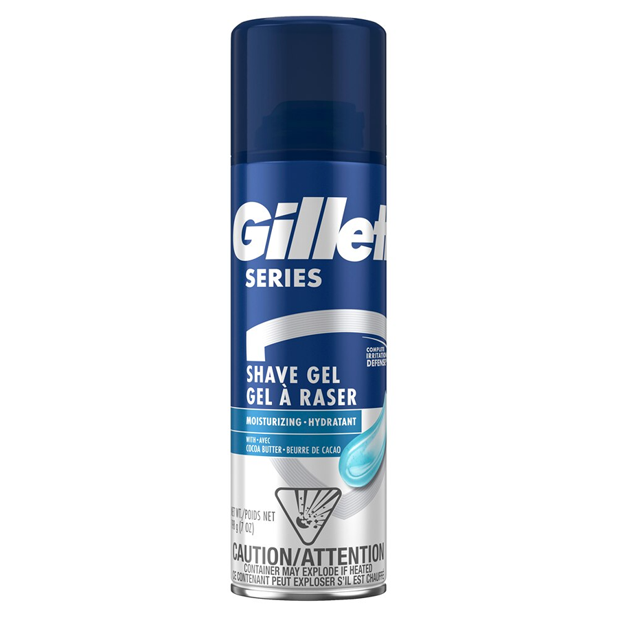 Gillette Series Moisturizing Shave Gel For Men With Cocoa Butter