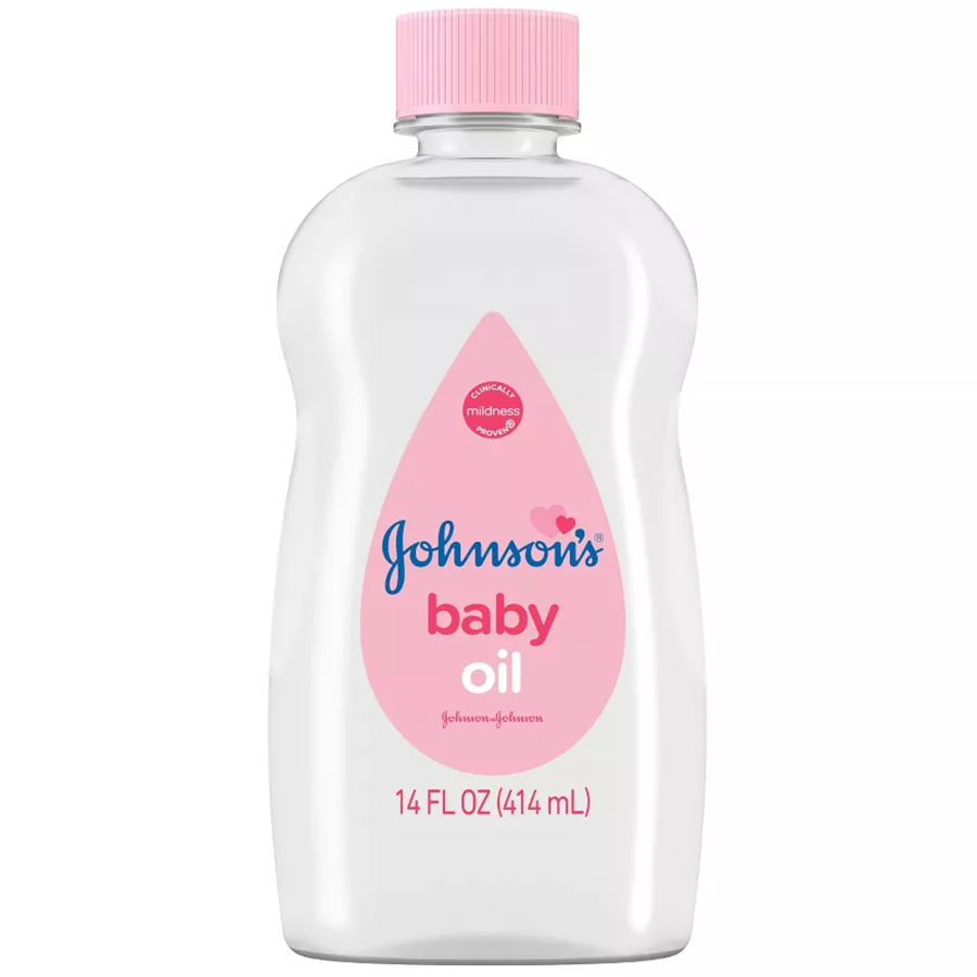 Johnson's Baby Body Pure Mineral Oil, Gentle & Soothing Massage Oil For Dry Skin - Original Scent - 14 Fl Oz