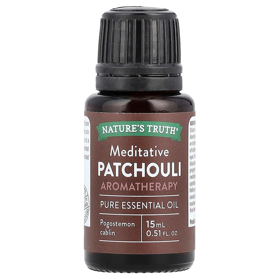 Nature's Truth Patchouli Pure Essential Meditative Aromatherapy Oil 15mL