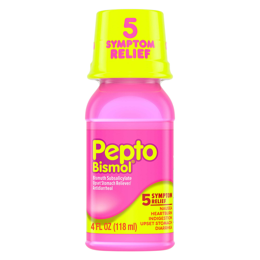 Pepto-Bismol Liquid For Upset Stomach And Diarrhea Relief Original 4oz