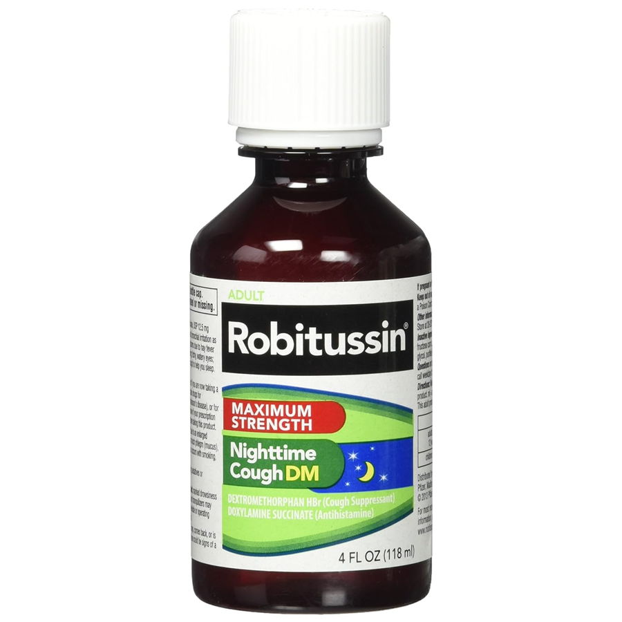 Robitussin Nighttime Cough Dm, Maximum Strength, Adult 4 Fl Oz