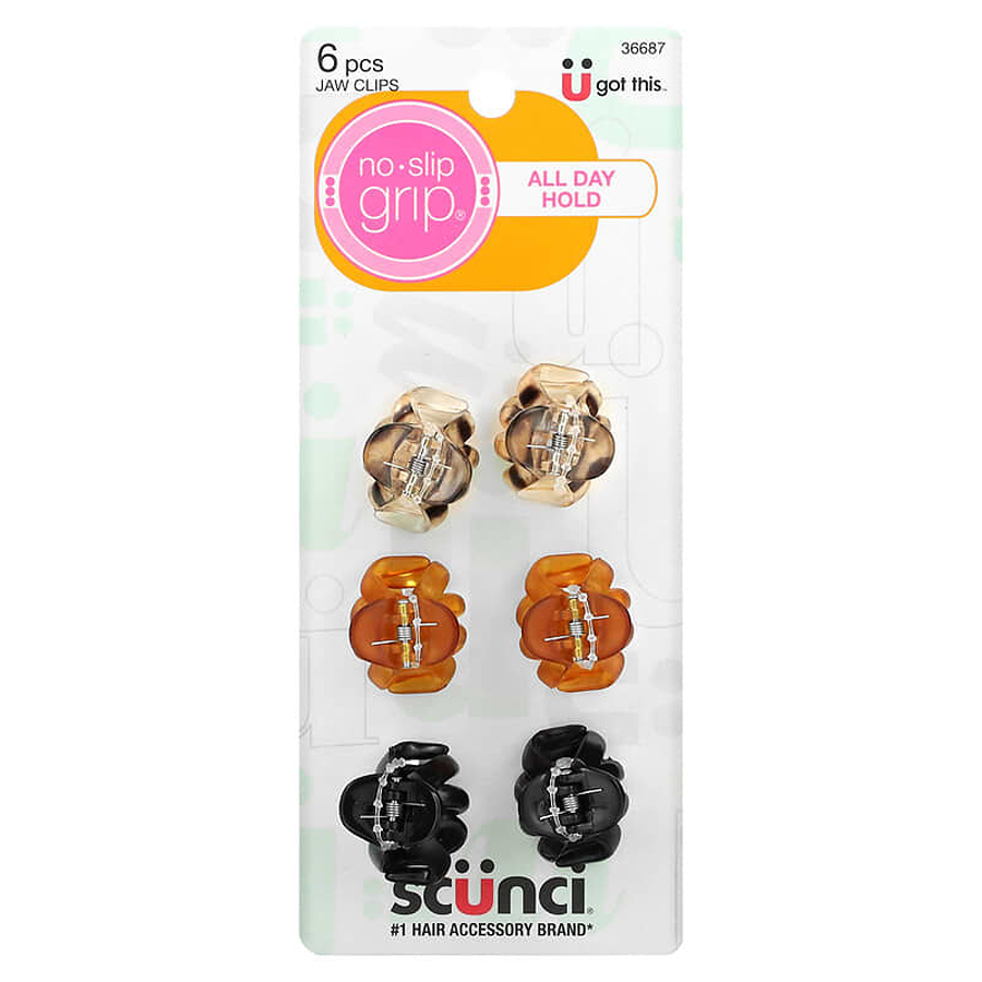 Scunci No Slip Grip All Day Hold Jaw Clips