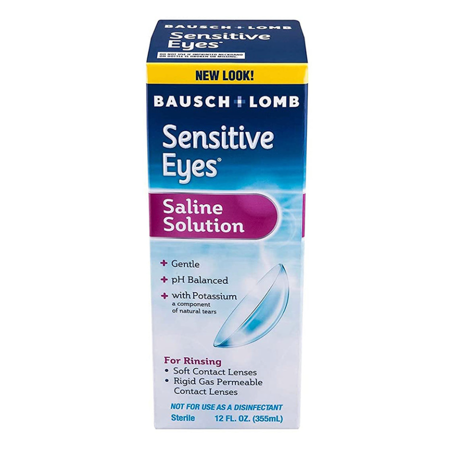 Sensitive Eyes Plus Saline Solution For Soft Contact Lenses, 12 Oz