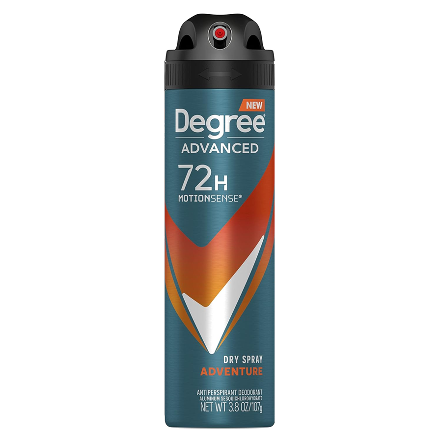 Degree Men Advanced Antiperspirant Deodorant Dry Spray Adventure, 3.8 Ounce
