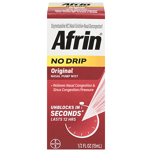 Afrin Nasal Pump Mist, Original 0.5 Fl Oz