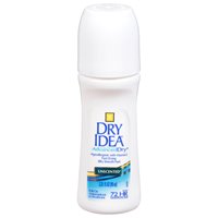 Dry Idea Antiperspirant & Deodorant, Roll On, Unscented 3.25 Fl Oz