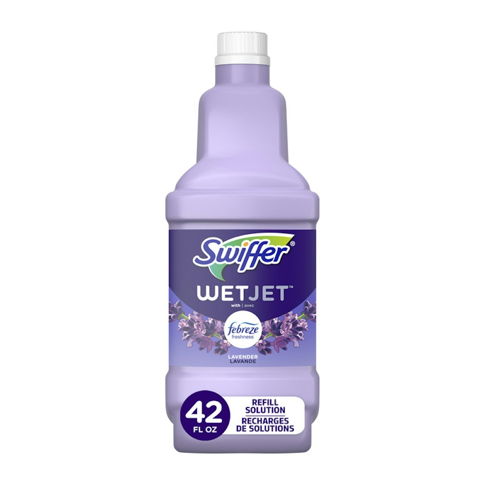 Swiffer Wet Jet Mop Refill Solution, Floor Cleaner, Lavender, 1.25 L 42.2 Fl Oz