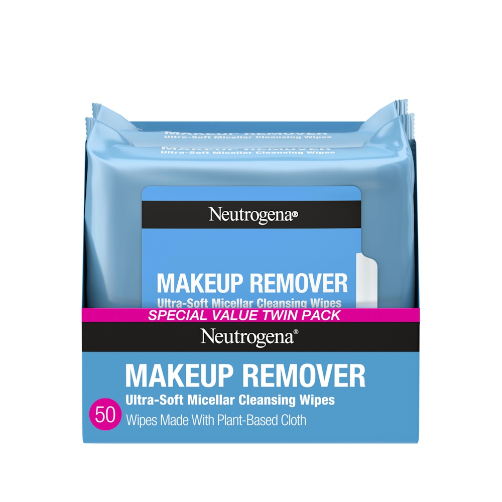 Neutrogena Makeup Remover Wipes & Face Cleansing Towelettes, Special Value Twin Pack
