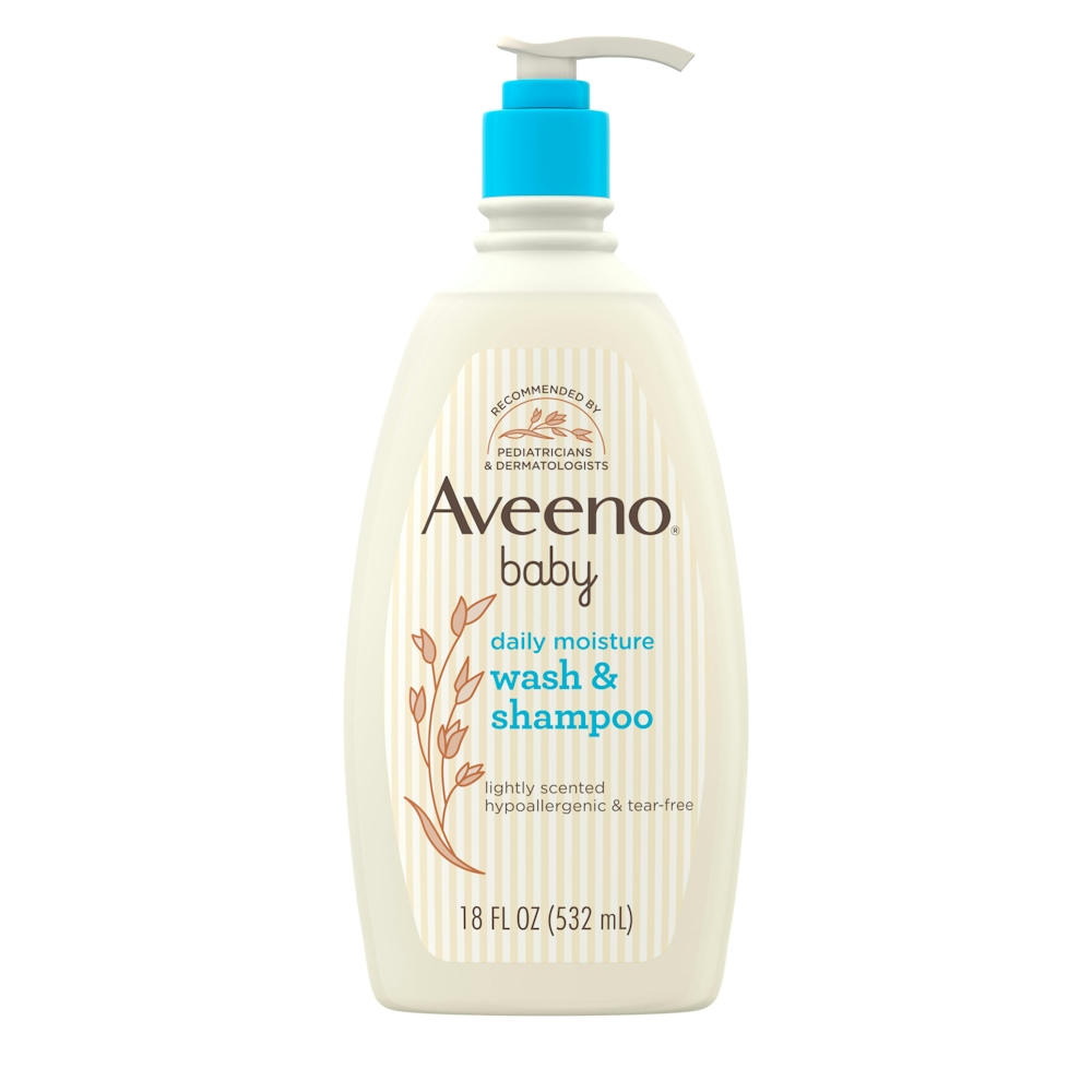 Aveeno Baby Daily Moisture Body Wash & Shampoo Lightly Scented 18 fl oz