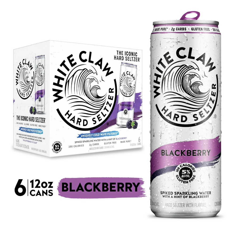 White Claw Blackberry 12oz 6pk Cans