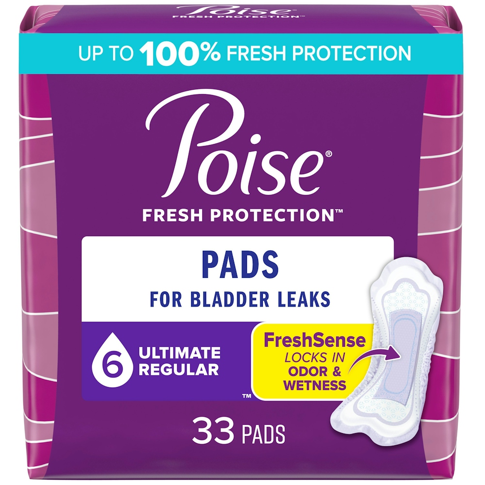 Poise Regular Length Ultimate Absorbency Incontinence Pads