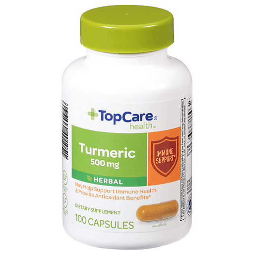 TopCare Turmeric Capsules 500 mg, 100 ct