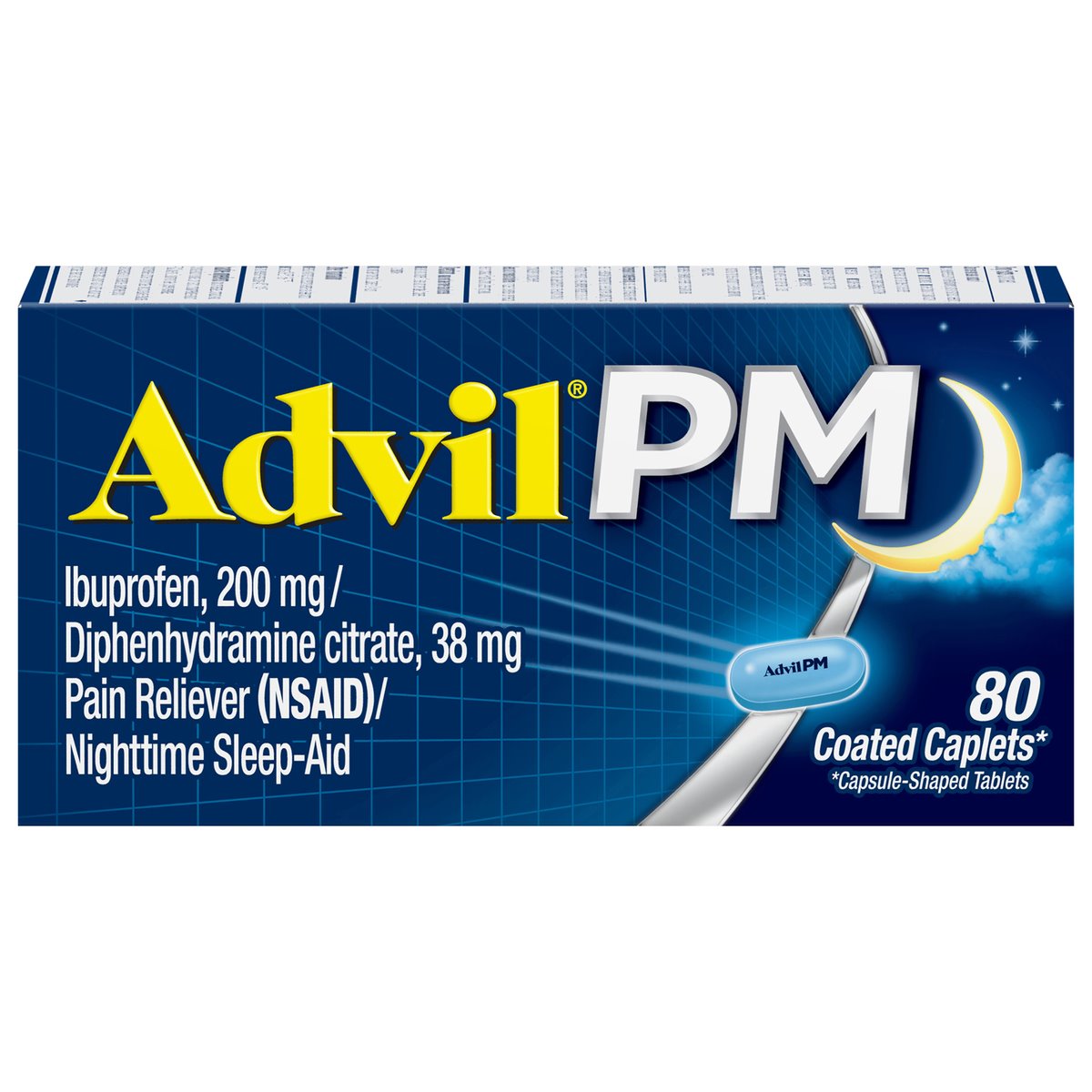 Advil PM - Pain Reliever - Nighttime Sleep Aid Coated Caplets