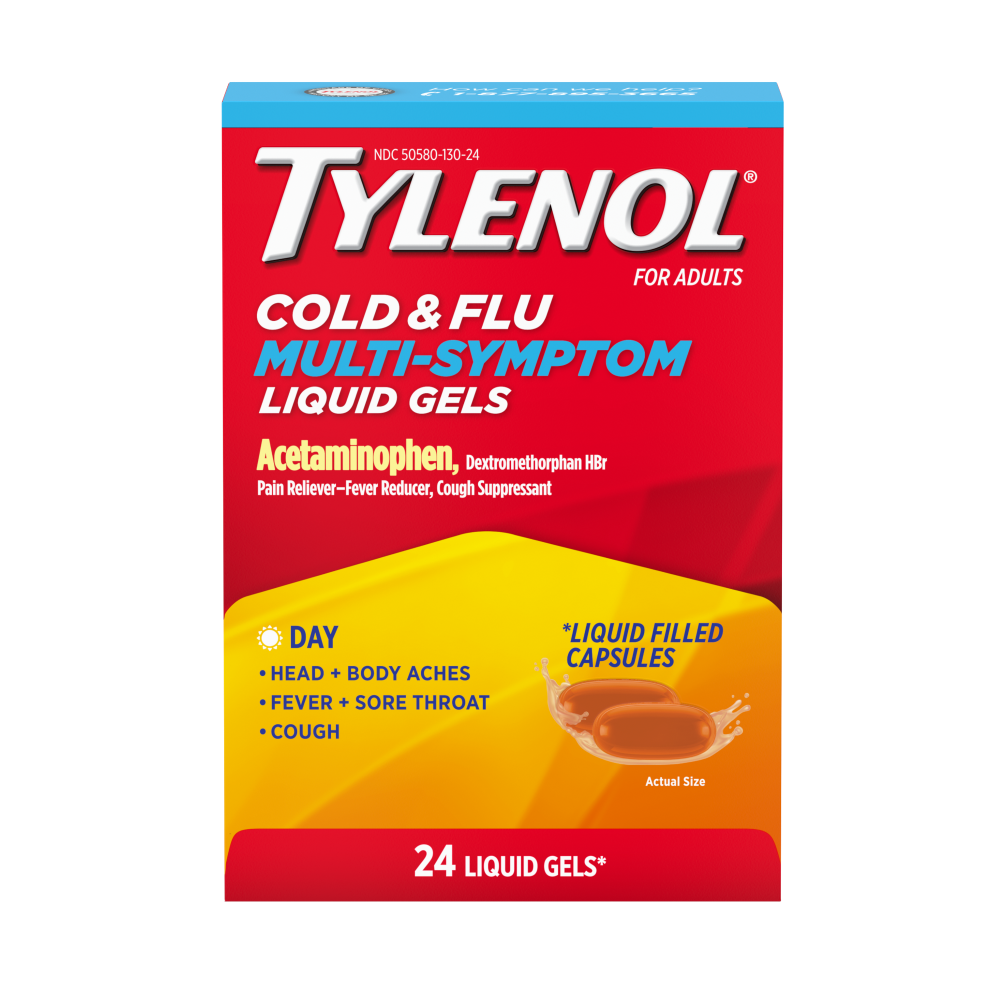 Tylenol Cold + Flu Multi-Symptom Liquid Gels