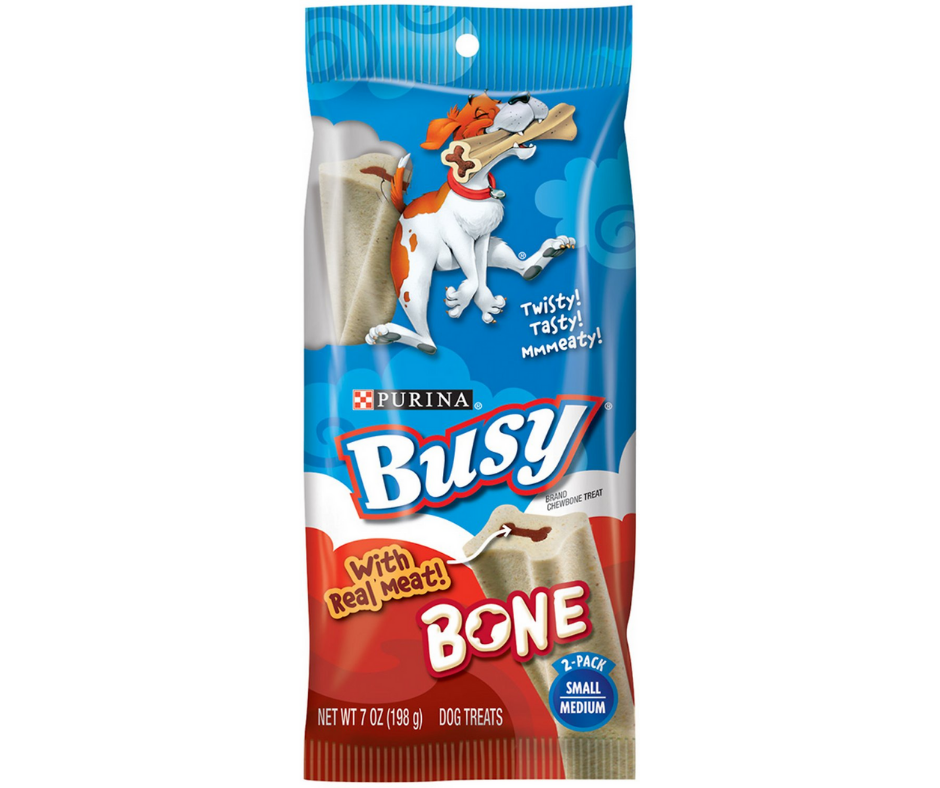 Busy Purina Made In USA Facilities Small/Medium Dog Bones, Original - 2 Ct. Pouch
