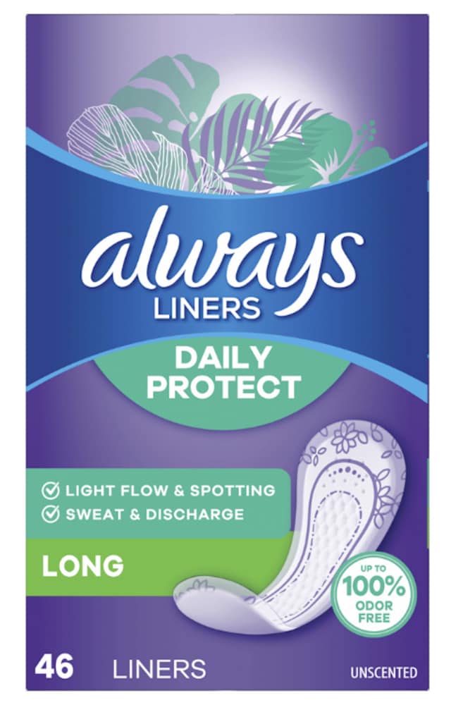 Always Daily Protect Liners Long Length - Unscented