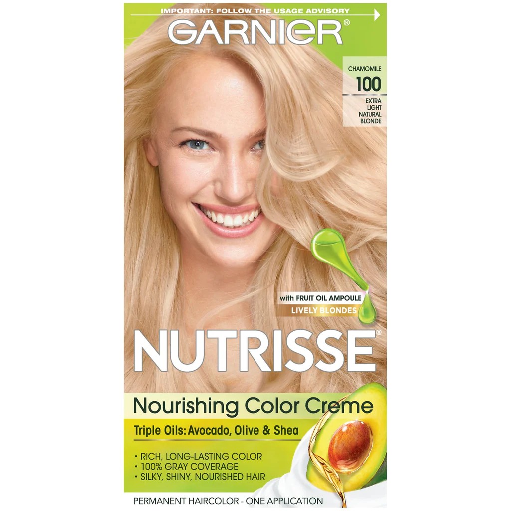 Nutrisse Hair Color, Permanent, Ultra Creme, Extra Light Natural Blonde 100