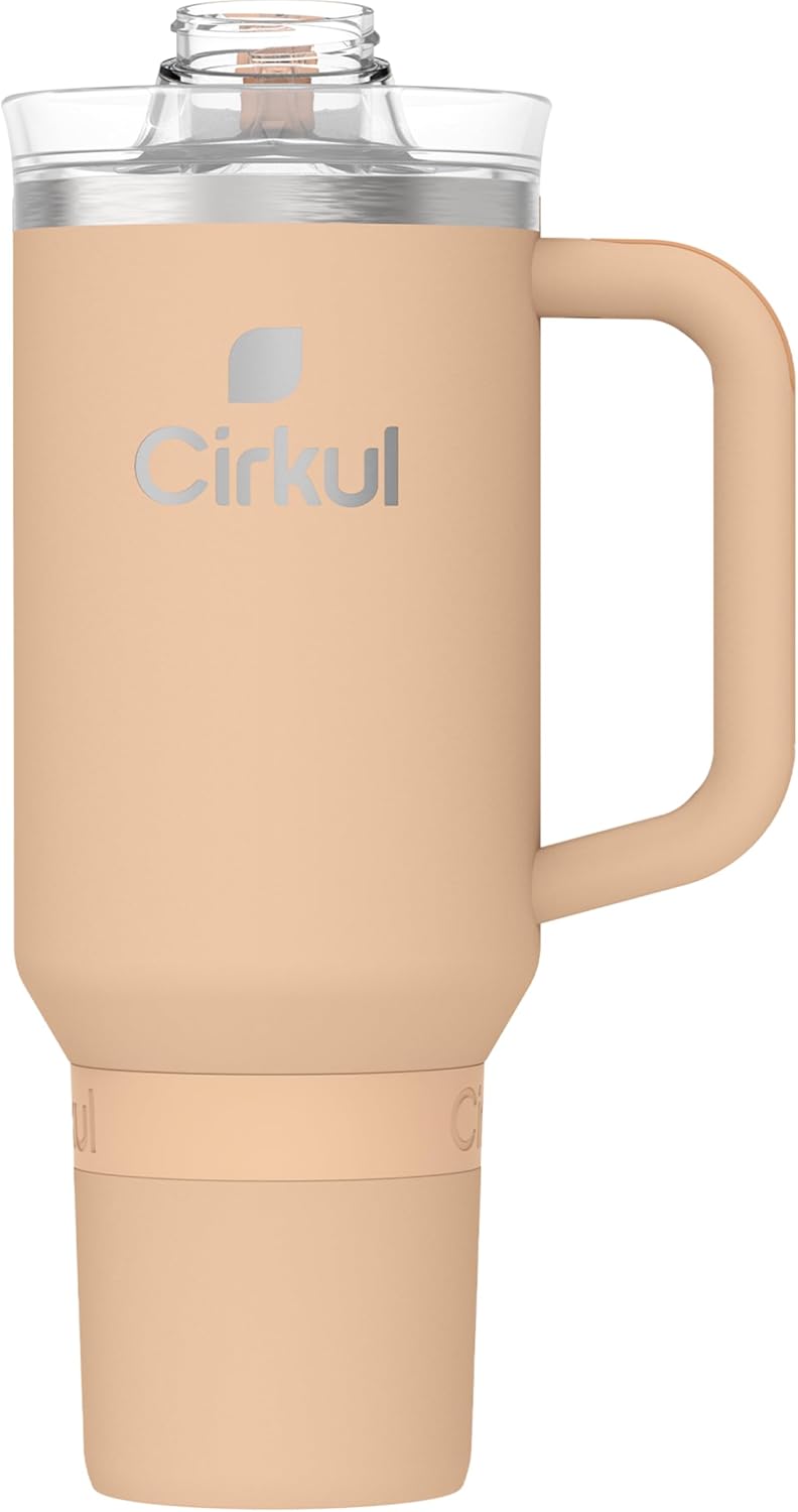 Cirkul All‑Day StrawSip Apricot Stainless Steel Tumbler 40 oz