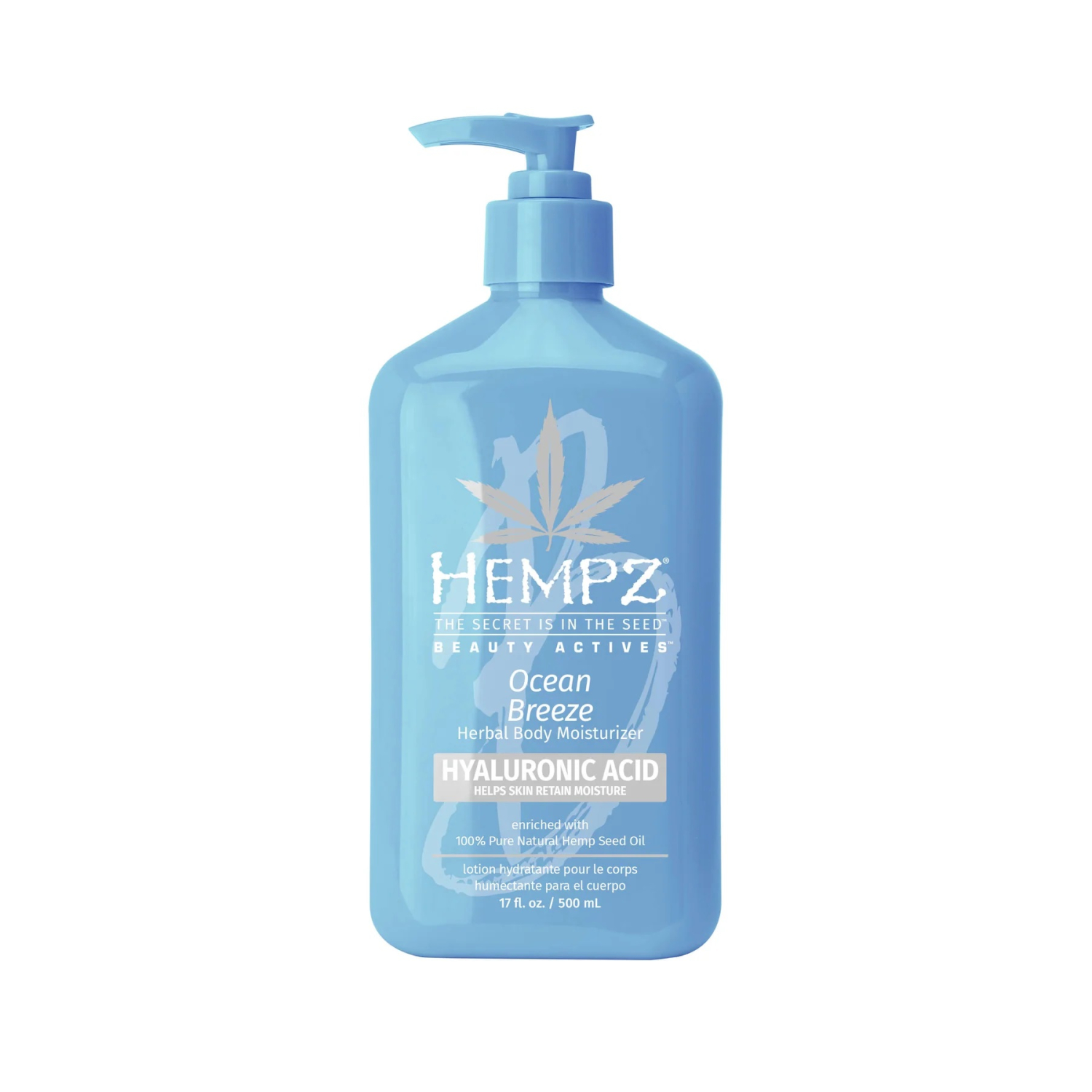 Hempz Body Moisturizer, Herbal, Ocean Breeze 17 Fl Oz