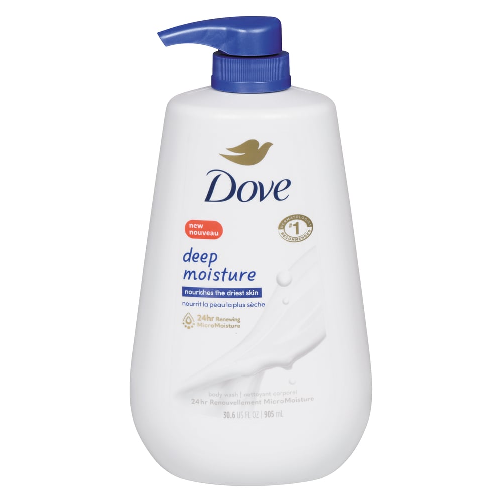 Dove Beauty Deep Moisture Nourishes The Driest Skin Body Wash Pump – 30.6 Fl Oz