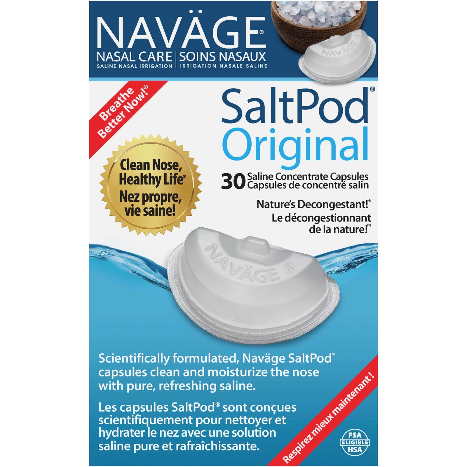 Navage Nasal Care Salt Pod Original 30 Capsules