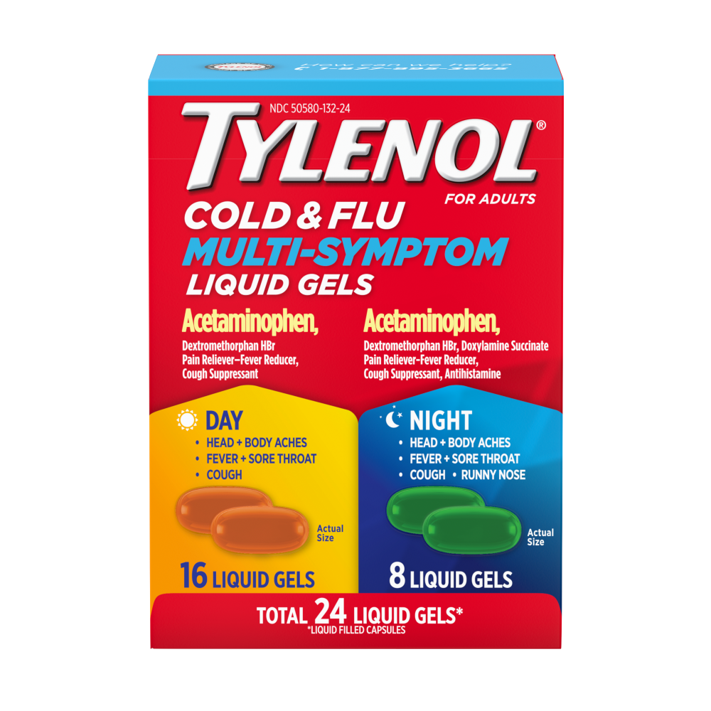 Tylenol Cold & Flu Multi-Symptom Day & Night Liquid Gels