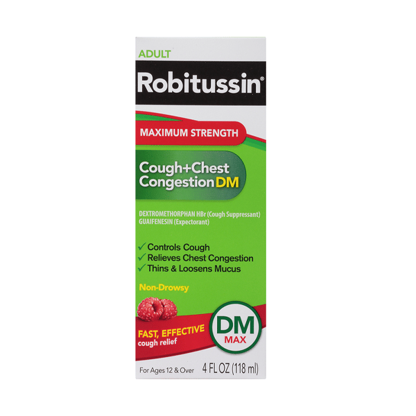 Robitussin Cough + Chest Congestion Dm, Maximum Strength, Adult 4 Fl Oz