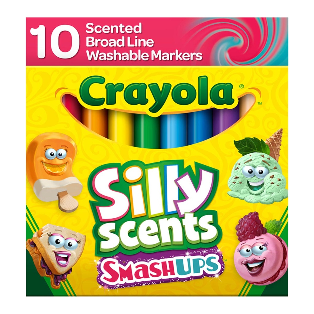 Crayola Silly Scents Smash Ups Broad Line Washable Scented Markers