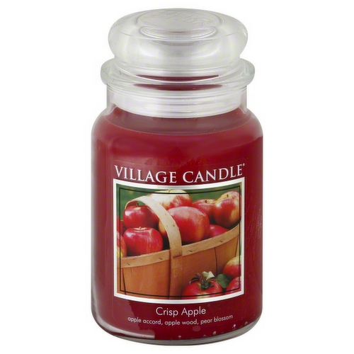 Village Candle Crisp Apple, Premium Jar