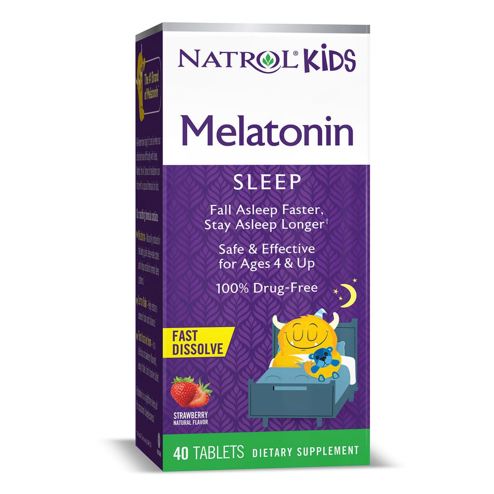 Natrol Kids Fast Dissolve Tablets Strawberry Melatonin Sleep