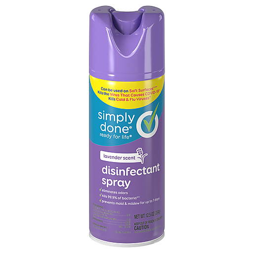 Simply Done Disinfectant Spray Lavender Scent 12.5 oz