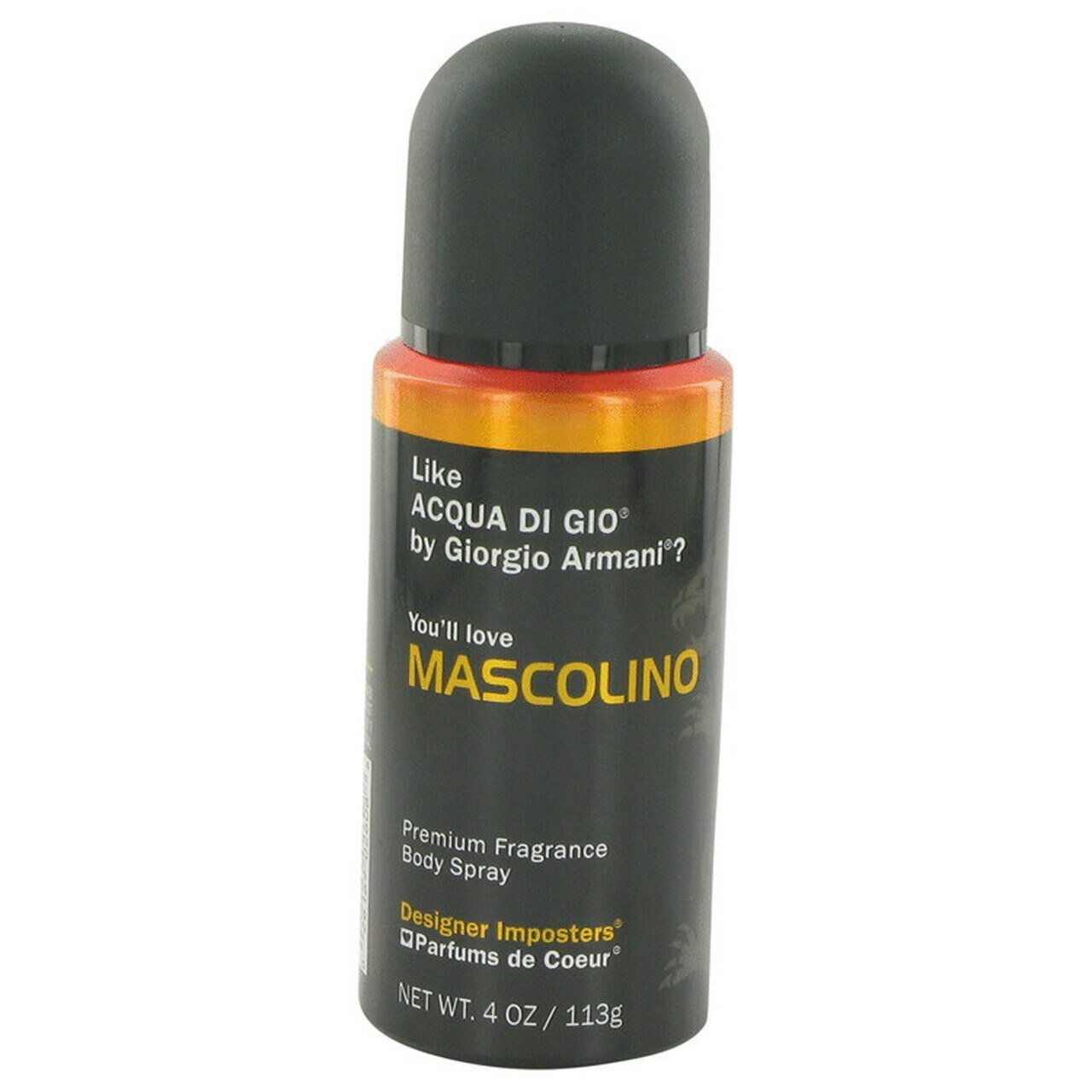 Parfums De Coeur Designer Imposters Mascolino By Body Spray 4 Oz