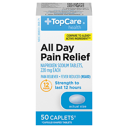 TopCare All Day Pain Relief Tablets 220 mg, 50 ct
