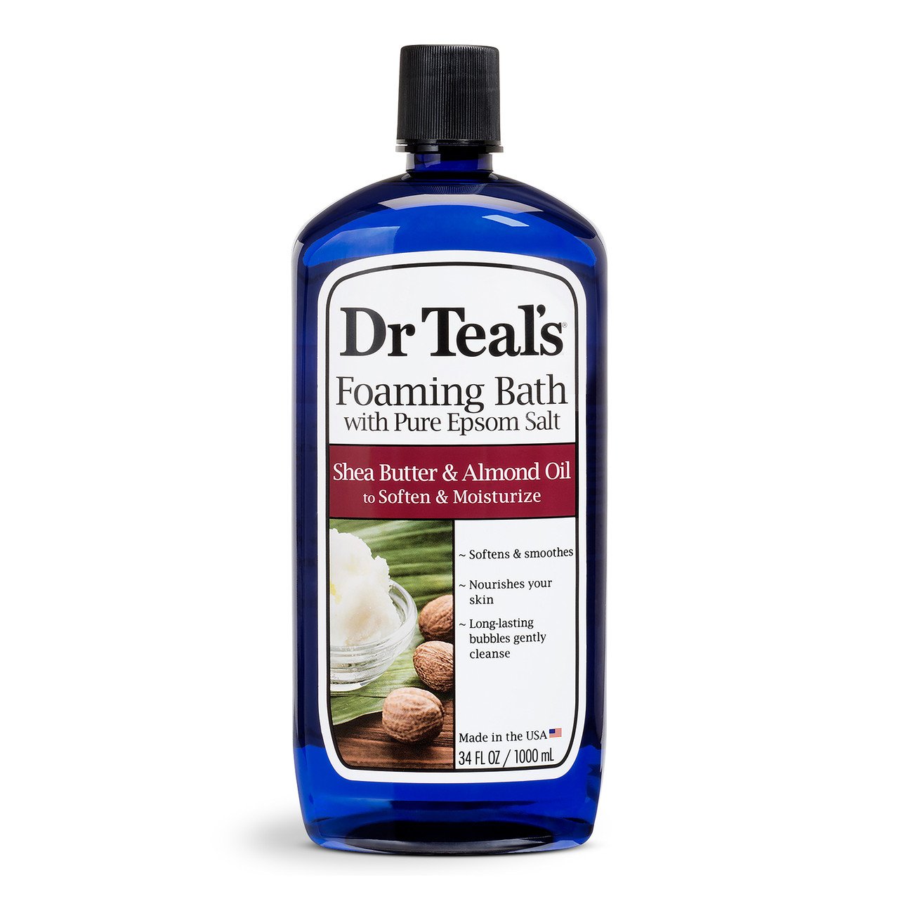 Dr Teal's Shea Butter & Almond Oil Foaming Bubble Bath - 34 Fl Oz