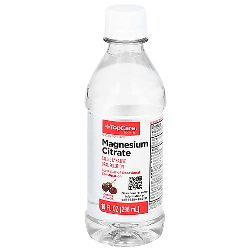 TopCare Magnesium Citrate Saline Laxative Oral Solution Cherry 10 fl oz