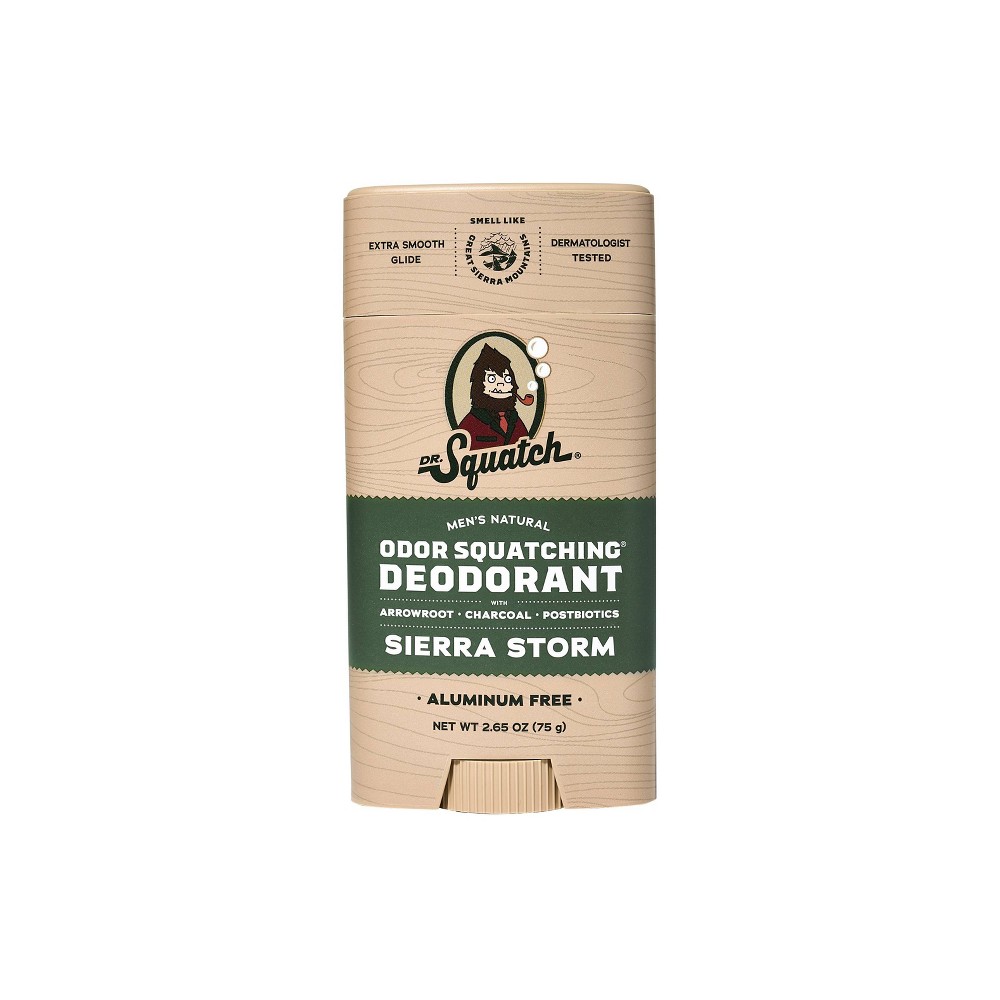 Dr. Squatch Men's Natural Deodorant - Sierra Storm - 2.65oz