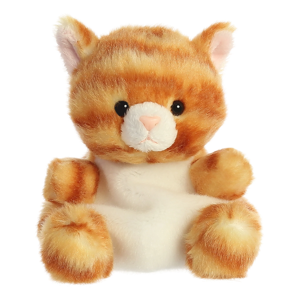 Aurora Palm Pals 5\" Meow Kitty Orange Stuffed Animal
