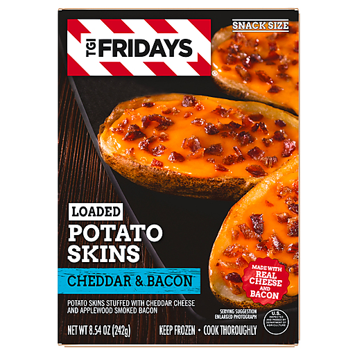 TGI Fridays Potato Skins, Loaded, Cheddar & Bacon, Snack Size