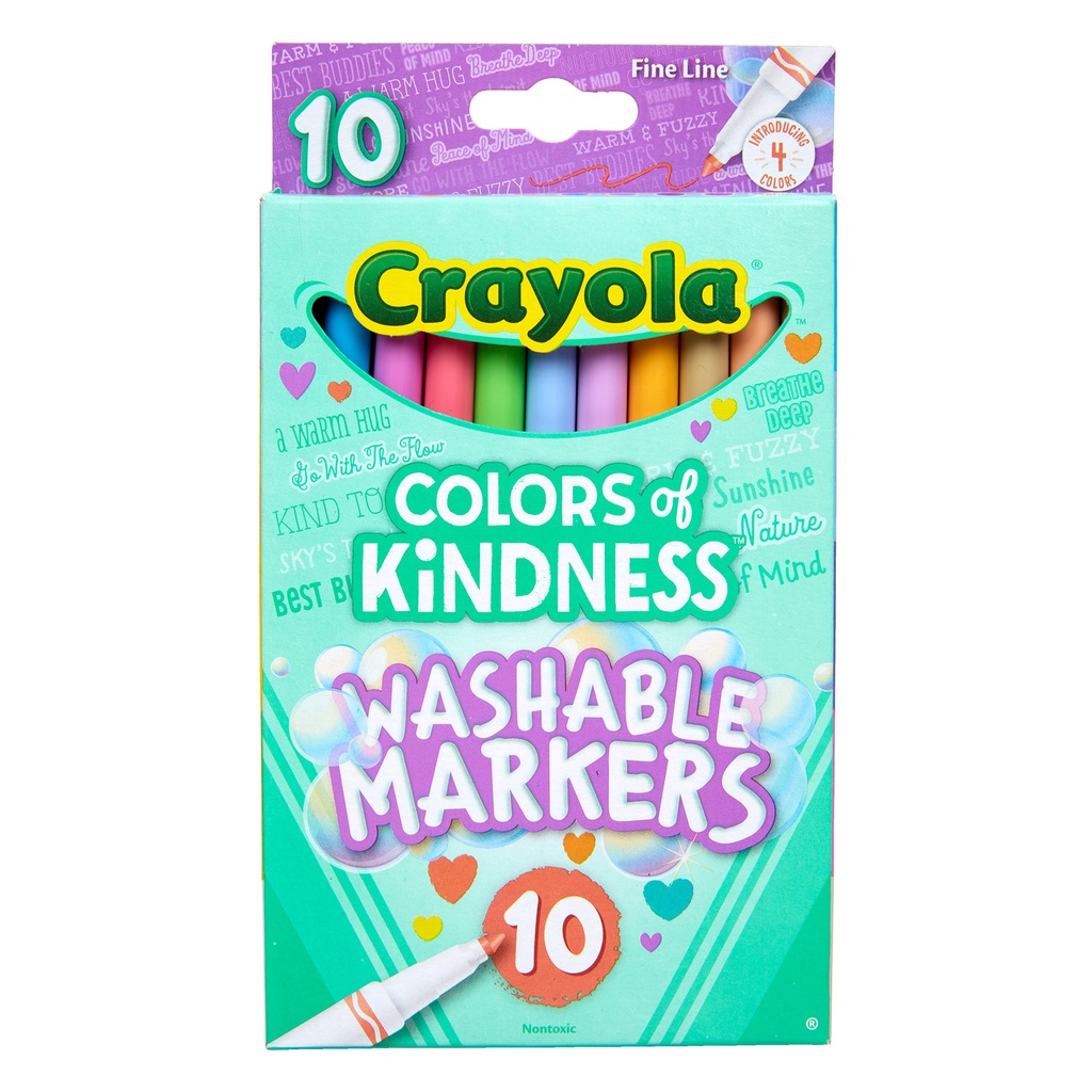 Crayola Colors Of Kindness Fine Line Washable Markers