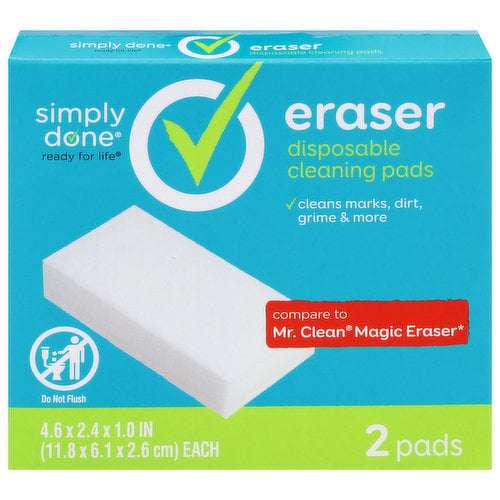 Simply Done Eraser Disposable Cleaning Pads 2 Pads