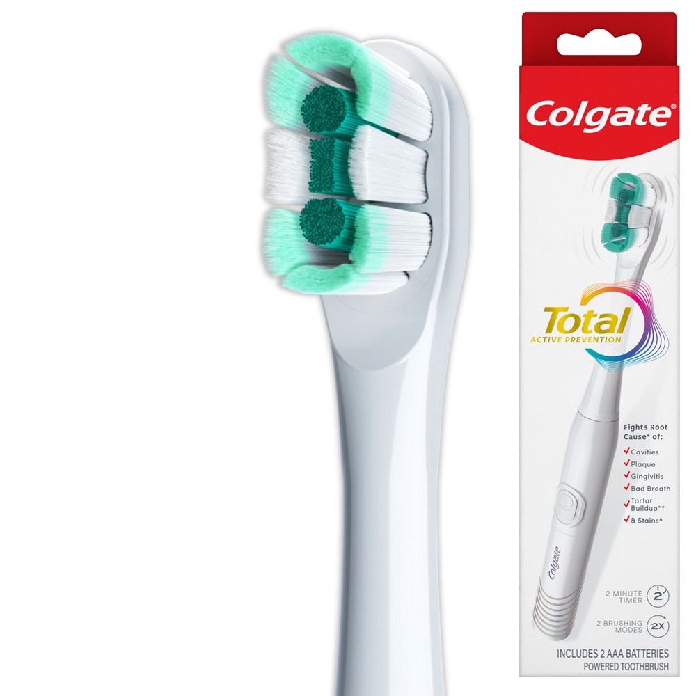 Colgate Total Battery Electric Toothbrush Medium - White