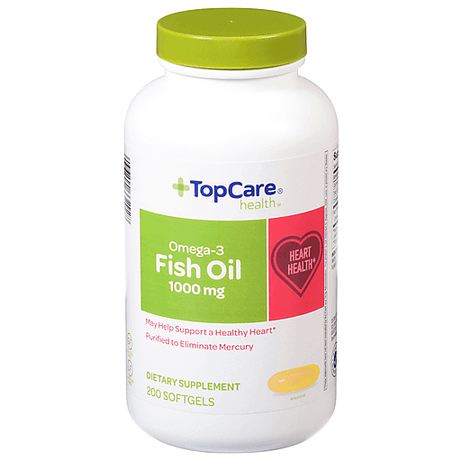TopCare Fish Oil Softgels 1000 mg, 200 ct