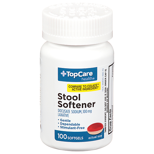 TopCare Stool Softener Softgels 100 mg 100 ct