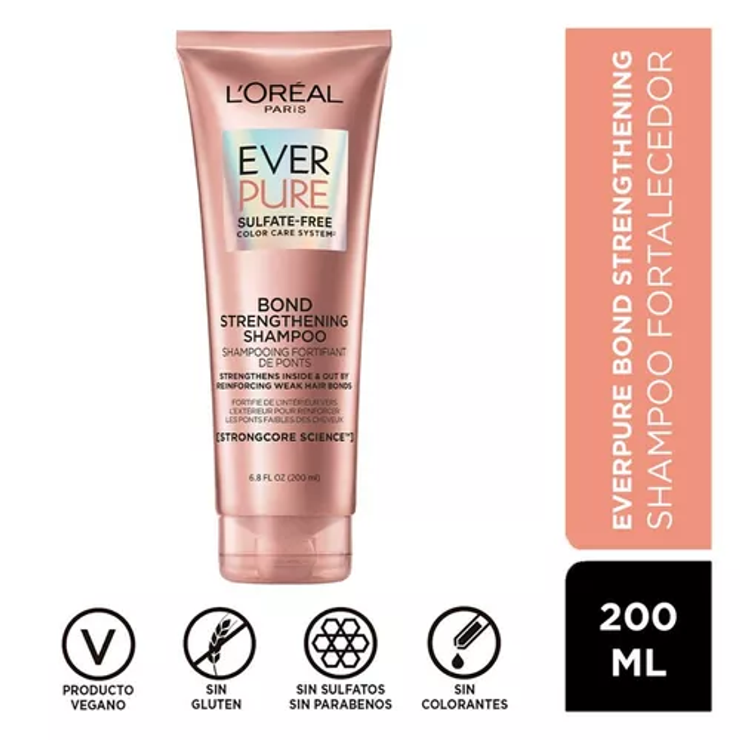 L'Oreal Paris EverPure Sulfate Free Bond Strengthening Color Care Shampoo - 6.8 Fl Oz