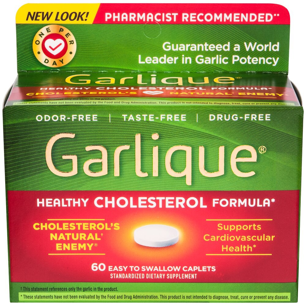 Garlique Healthy Cholesterol Supplement, Odor Free Garlic