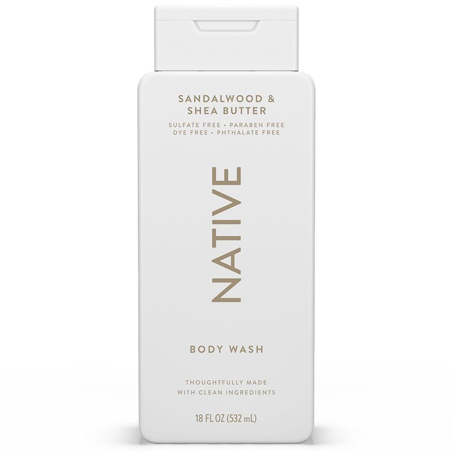 Native Sandalwood & Shea Body Wash – 18 Fl Oz