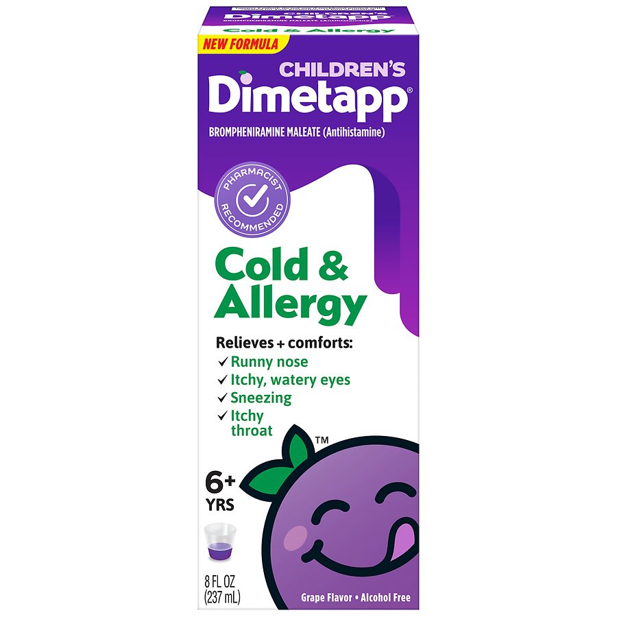 Children's Dimetapp Cold & Allergy, Grape Flavor, 6+ Yrs 8 Fl Oz