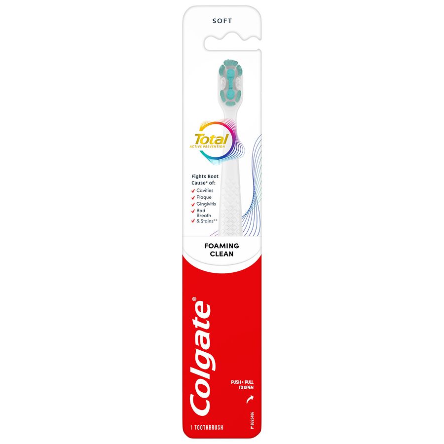 Colgate Total Active Prevention Foaming Clean Soft Toothbrush