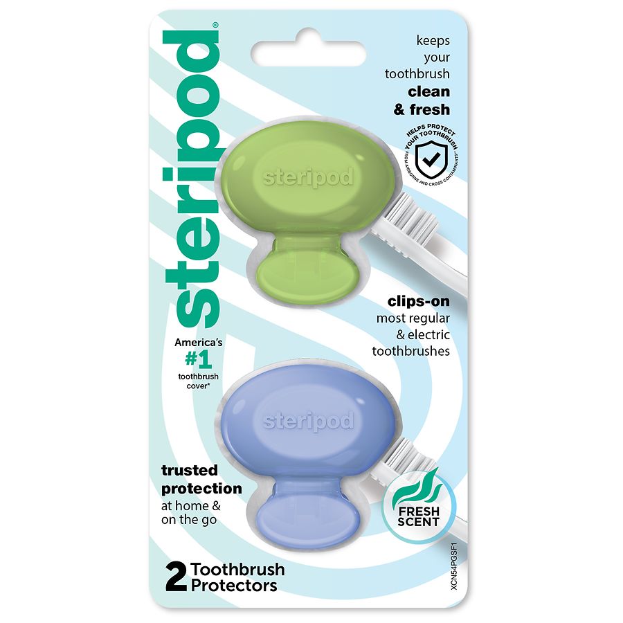 Steripod Toothbrush Protec Cover - Trial Size - 2ct