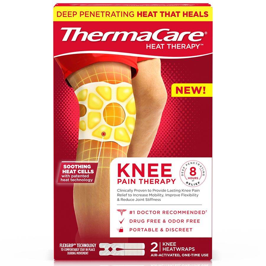 ThermaCare Knee Heat Wraps For Knee Pain Relief